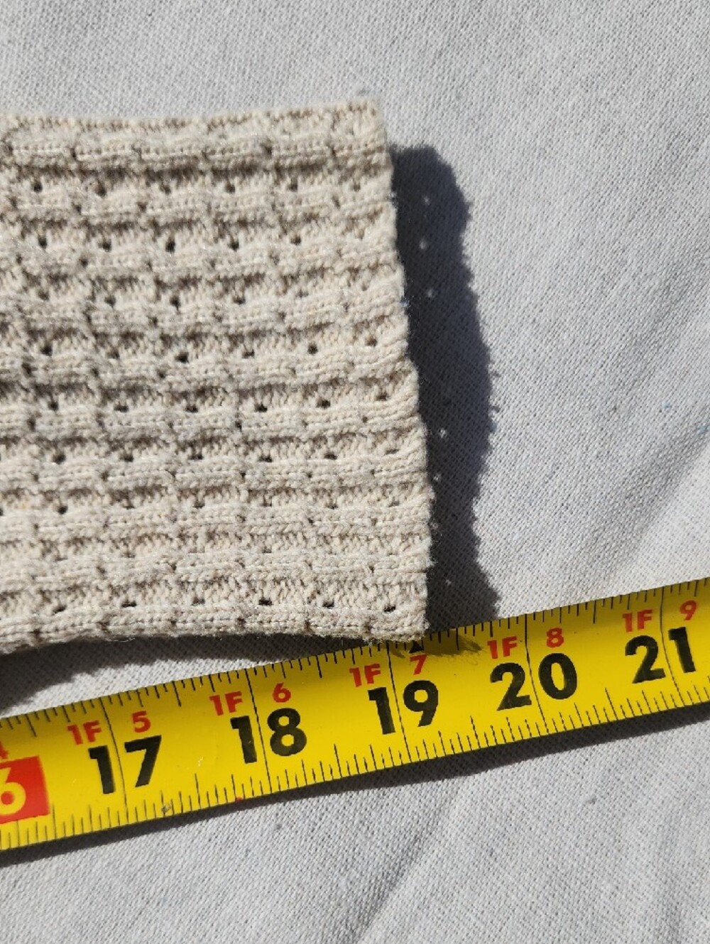 Women's Shawl Collar Striped Cardigan - Blue, Rust & Cream - Picture 4 of 5